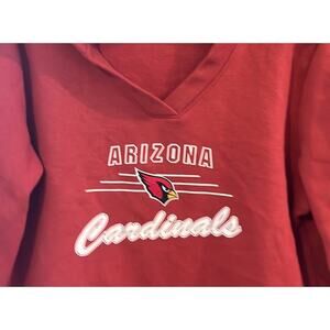 NFL Arizona Cardinals Red Pullover Hoodie Sweatshirt-Size Large